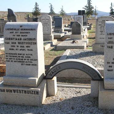 WESTHUIZEN Christiaan Jacobus, van der 1891-1946 &amp; Johanna Elizabeth VISSER 1892-1974