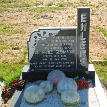 EHLERS Johannes Gerhardus 1925-2000