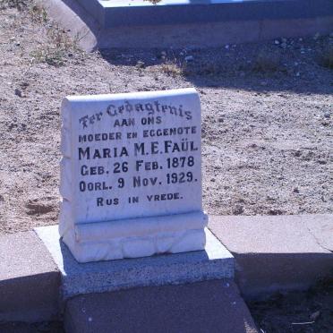 FAÜL Maria M.E. 1878-1929