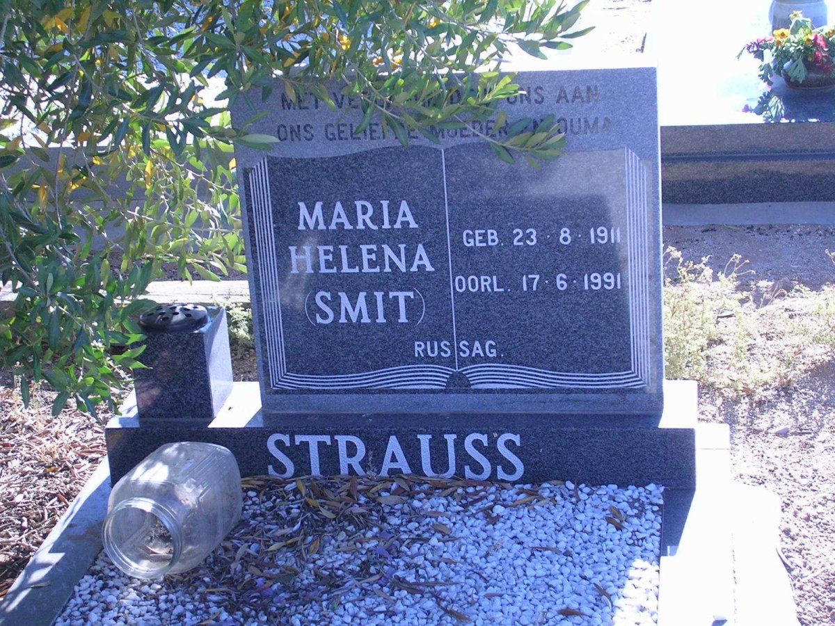 STRAUSS Maria Helena nee SMIT 1911-1991