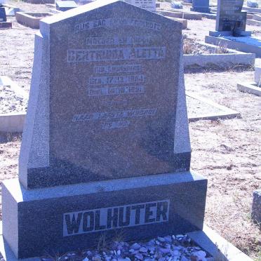 WOLHUTER Gertruida Aletta 1884-1951