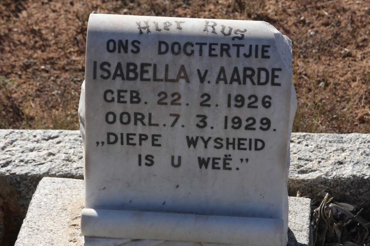 AARDE Isabella, v. 1926-1929 