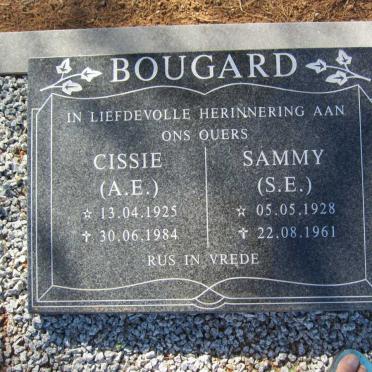 BOUGARD A.E. 1925-1984 &amp; S.E. 1928-1961