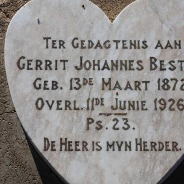BESTER Gerrit Johannes 1872-1926 