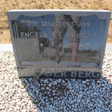 BERG Engela S., van der nee JOOSTE 1907-1986