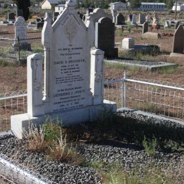 BROODRYK David S. -1918 &amp; Catharina J. JOOSTE nee VAN SCHALKWYK 1882-1969