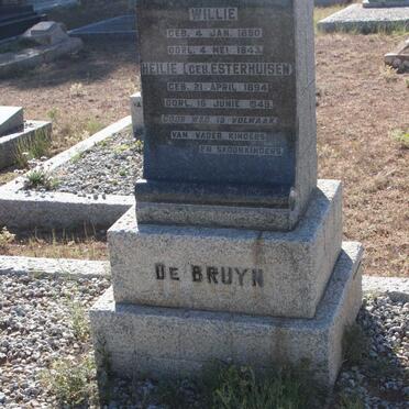 BRUYN Willie, de 1890-1943 &amp; Heilie ESTERHUISEN 1894-1949 :: Willem Daniel 1890-1943
