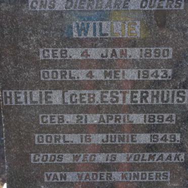 BRUYN Willie, de 1890-1943 &amp; Heilie ESTERHUISEN 1894-1949 