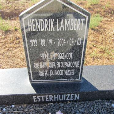 ESTERHUIZEN Hendrik Lambert 1922-2004