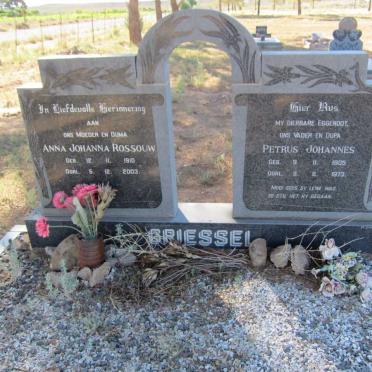 GRIESSEL Petrus Johannes 1905-1973 &amp; Anna Johanna ROSSOUW 1910-2003