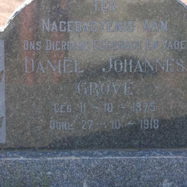 GROVE Daniel Johannes 1875-1918