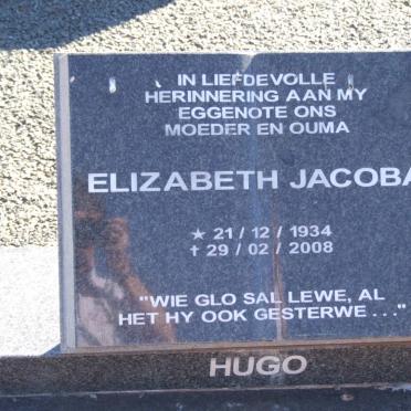 HUGO Elizabeth Jacoba 1934-2008