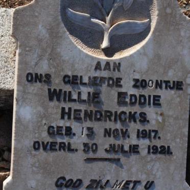 HENDRICKS Willie Eddie 1917-1921