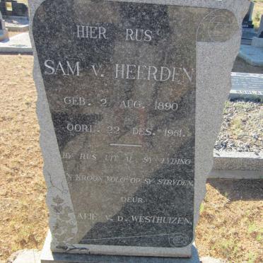 HEERDEN Sam, v. 1890-1951