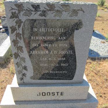 JOOSTE Abraham J.D. 1888-1963