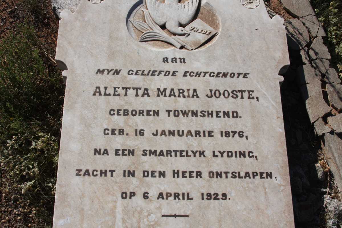 JOOSTE Aletta Maria 1876-1929