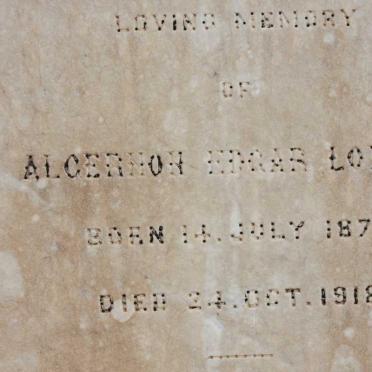 LOXTON Algernon Edgar 1877-1918