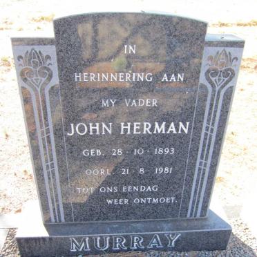 MURRAY John Herman 1893-1981