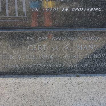 MANS Gert J.A 1884-1960