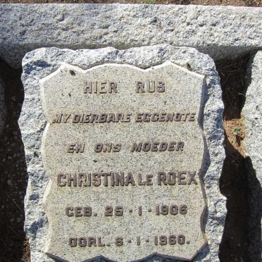 ROEX Christina, le 1906-1960