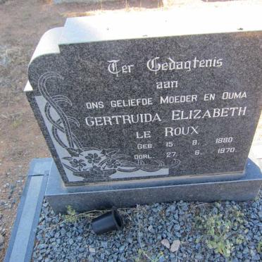 ROUX Gertruida Elizabeth, le 1880-1970