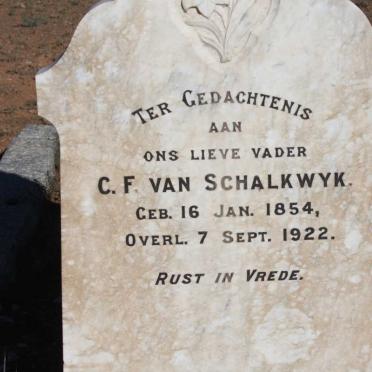 SCHALKWYK C.F., van 1854-1922