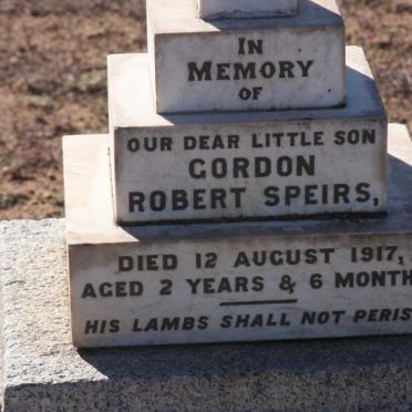 SPEIRS Gordon Robert -1917