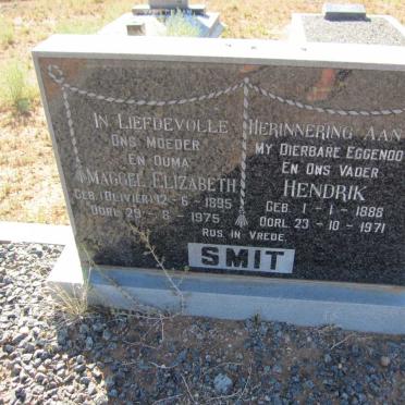SMIT Hendrik 1888-1971 &amp; Maggel Elizabeth OLIVIER 1895-1975