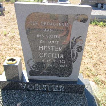 VORSTER Hester Cecilia 1902-1985