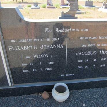 VORSTER Jacobus Hugo 1890- 1977 &amp; Elizabeth Johanna WILSON 1899-1983