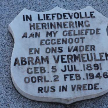 VERMEULEN Abram 1891-1946