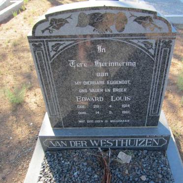 WESTHUIZEN Edward Louis, van der 1914-1961