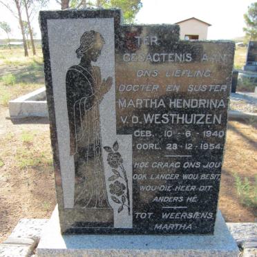 WESTHUIZEN Martha Hendrina, v.d. 1940-1954
