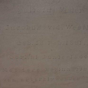 WESTHUIZEN Gert Jacobus, v.d. 1861-1944