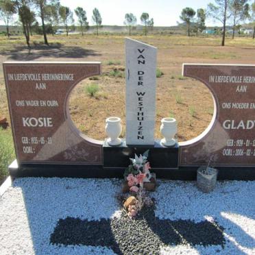WESTHUIZEN Kosie, van der 1935- & Gladys 1924-2006