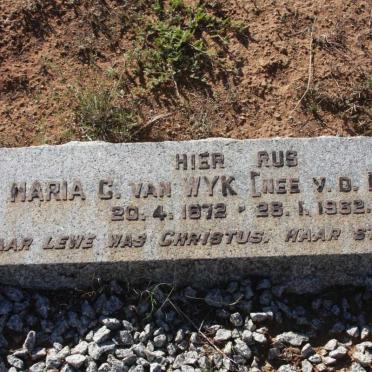 WYK Maria C., van nee V.D. MERWE 1872-1962