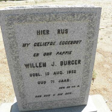 BURGER Willem J. -1952