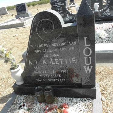 LOUW A.L.A. 1900-1989