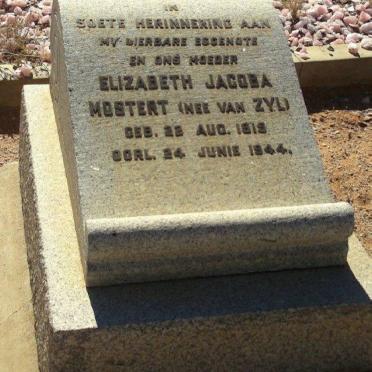 MOSTERT Elizabeth Jacoba nee VAN ZYL 1919-1944