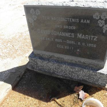 MARITZ David Johannes 1885-1956