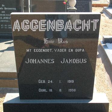 AGGENBACHT Johannes Jakobus 1919-1998 &amp; Fransina Elizabeth van WYK 1919-1982