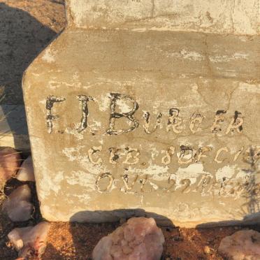 BURGER F.J. 1893-1918