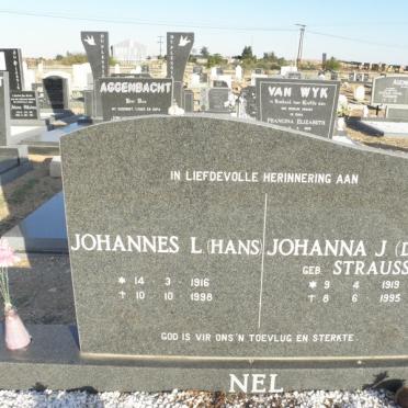 NEL Johannes L. 1916-1998 &amp; Johanna J. STRAUSS 1919-1995