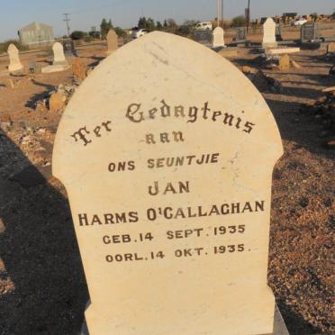 O'CALLAGHAN Jan Harms 1935-1935