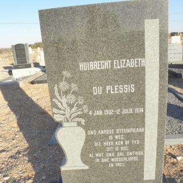 PLESSIS Huibrecht Elizabeth, du 1902-1974
