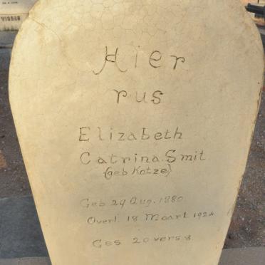 SMIT Elizabeth Catrina nee KOTZE 1880-1924