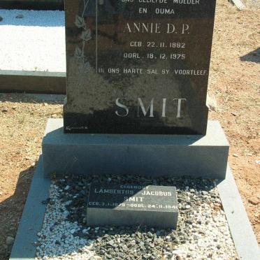 SMIT Lambertus Jacobus 1879-1941 &amp; Annie D.P. 1882-1975