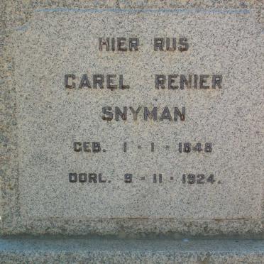 SNYMAN Carel Renier 1848-1924