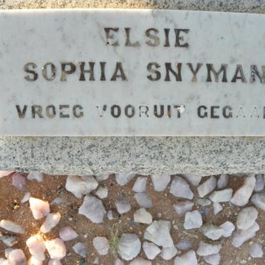SNYMAN Elsie Sophia 