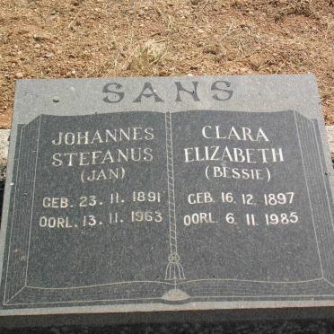 SANS Johannes Stefanus 1891-1963 &amp; Clara Elizabeth 1897-1985